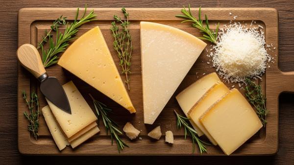 فرق پنیر چدار و پارمسان؛ راهنمای انتخاب و کاربرد پنیر در آشپزی فرق پنیر چدار و پارمسان؛ راهنمای انتخاب و کاربرد پنیر در آشپزی